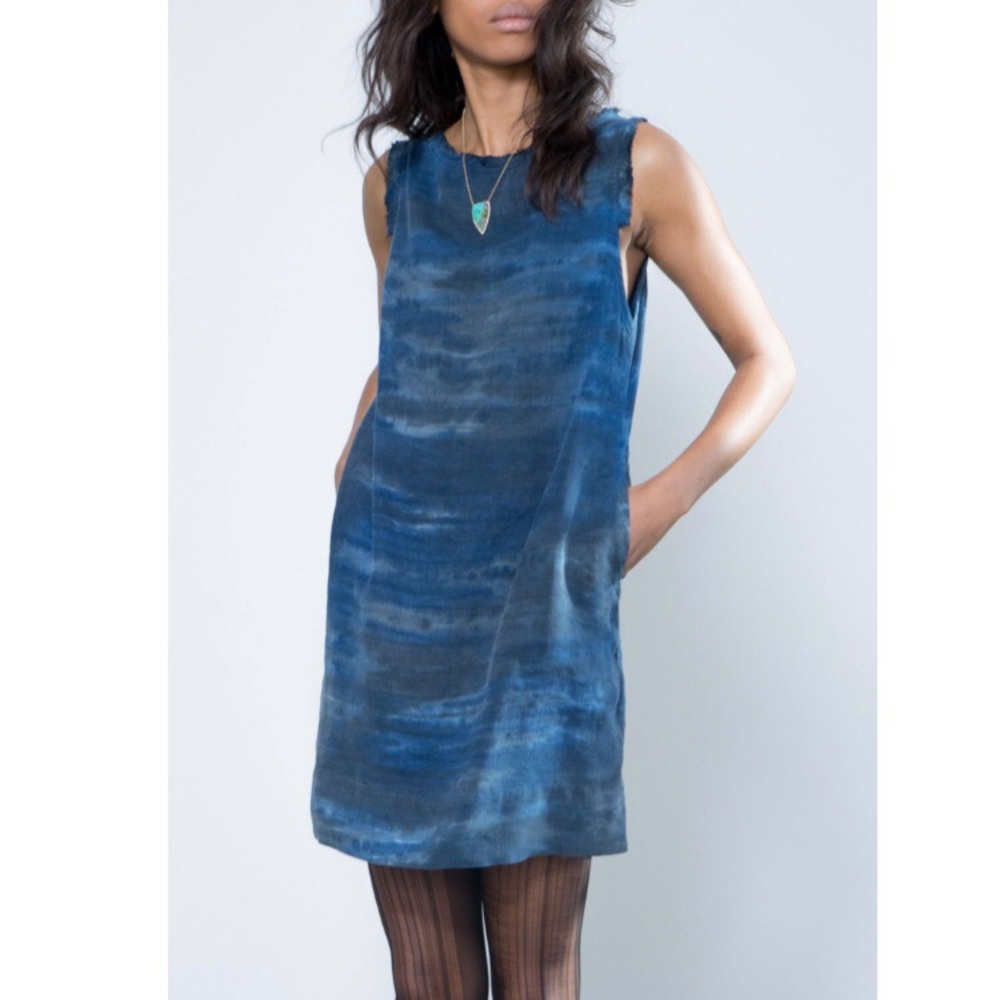 Raquel Allegra sustainable tie dye shift dress